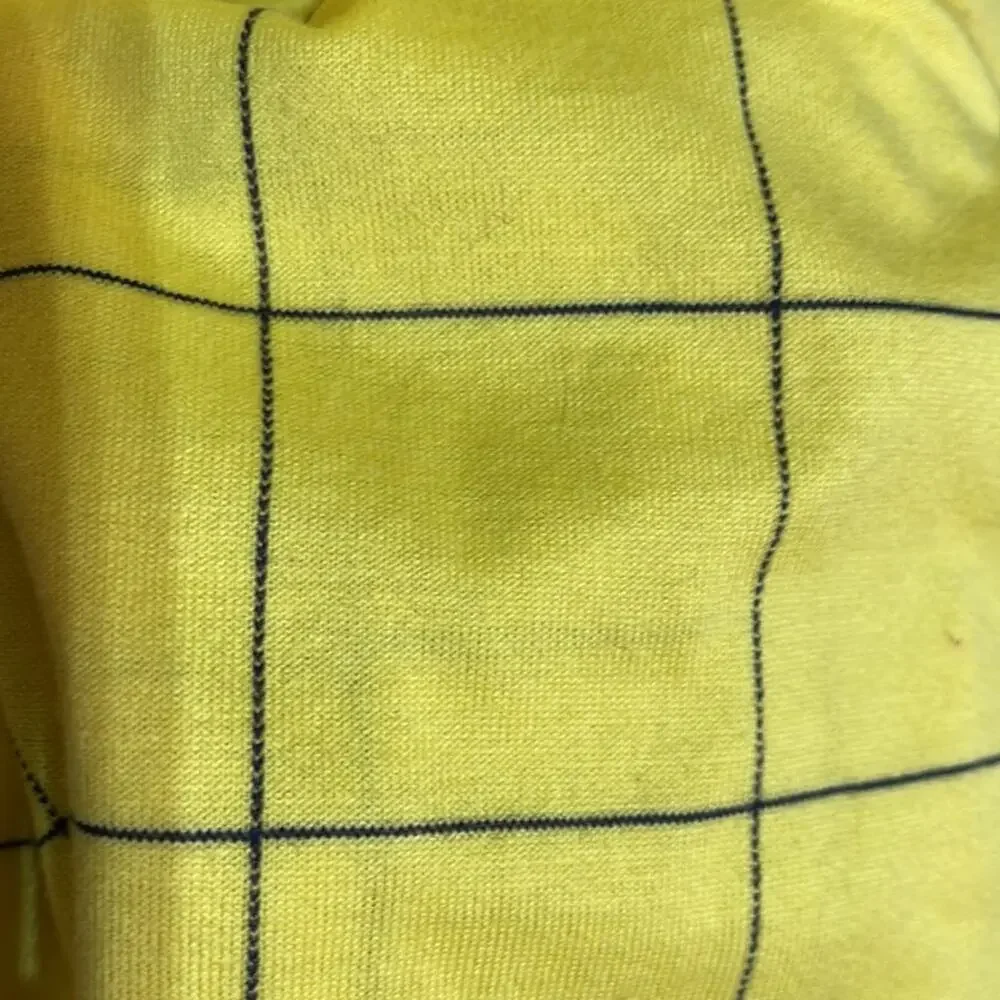 Ralph Lauren L mens polo golf yellow navy window pain polo shirt euc